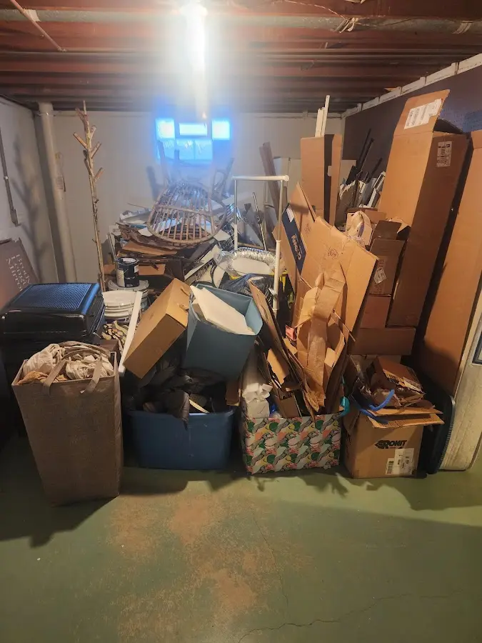 Roll-off dumpster container at job site for 4 Yard Dumpster Rental in Canutillo